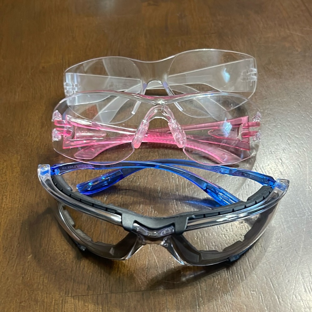 Nursing protective eye wear, lot of 3 pairs.